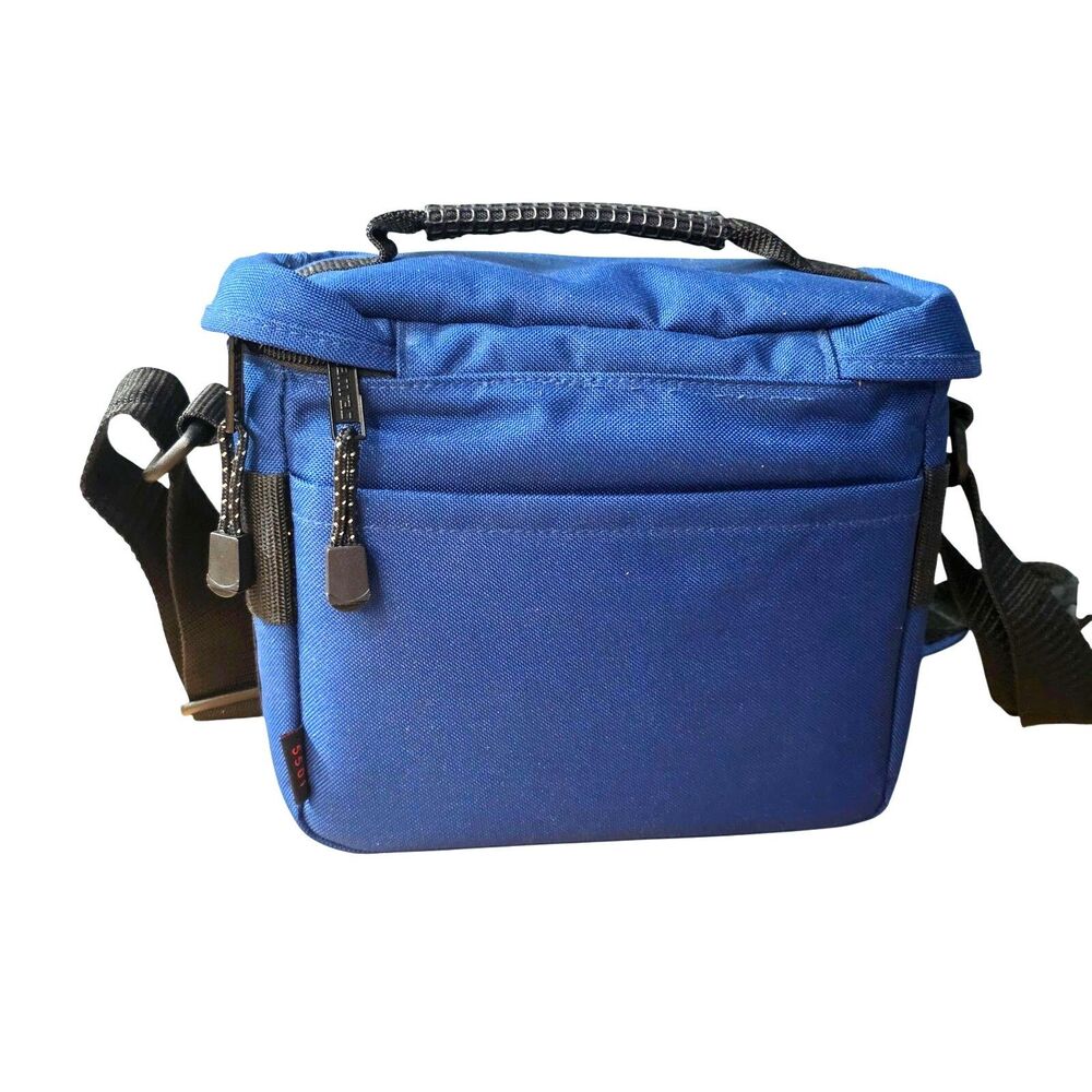 Tarmac Explorer 2 camera shoulder bag ~7 x 9 x 6" blue - Picture 2 of 11